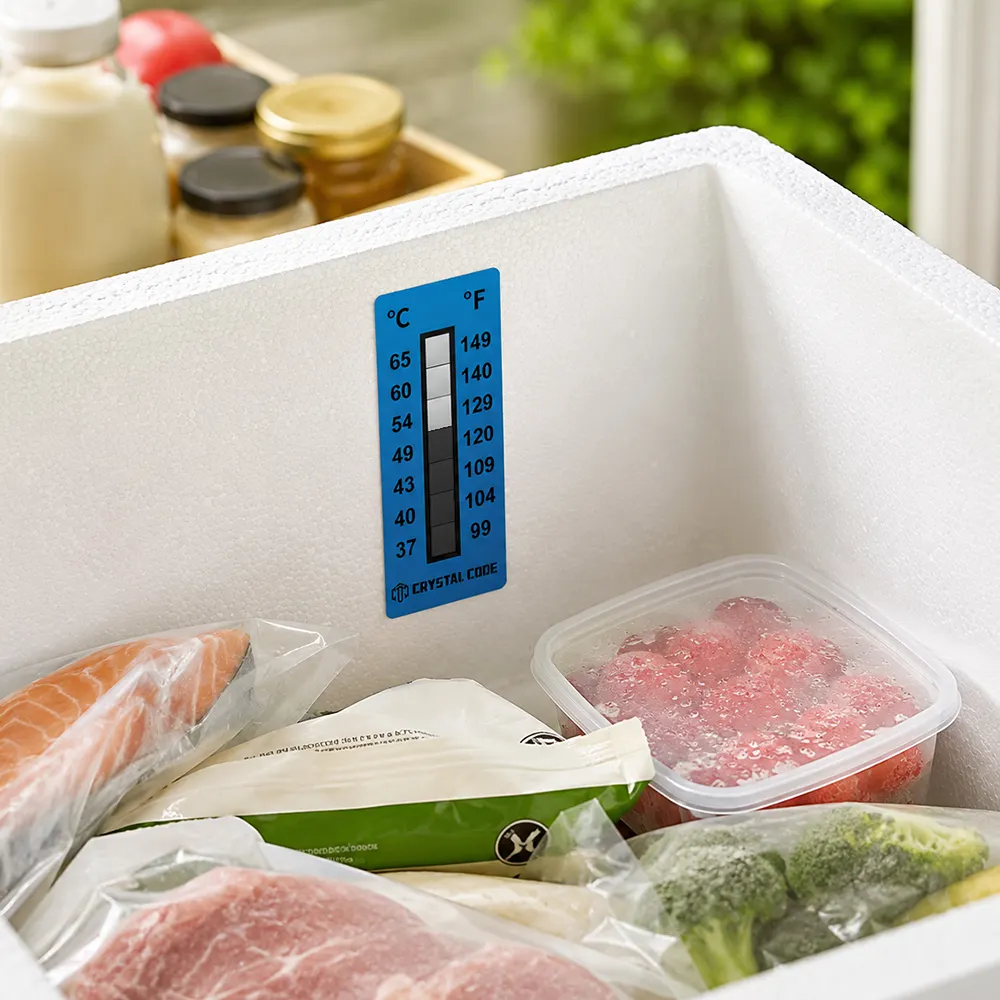 food temperature indicator label