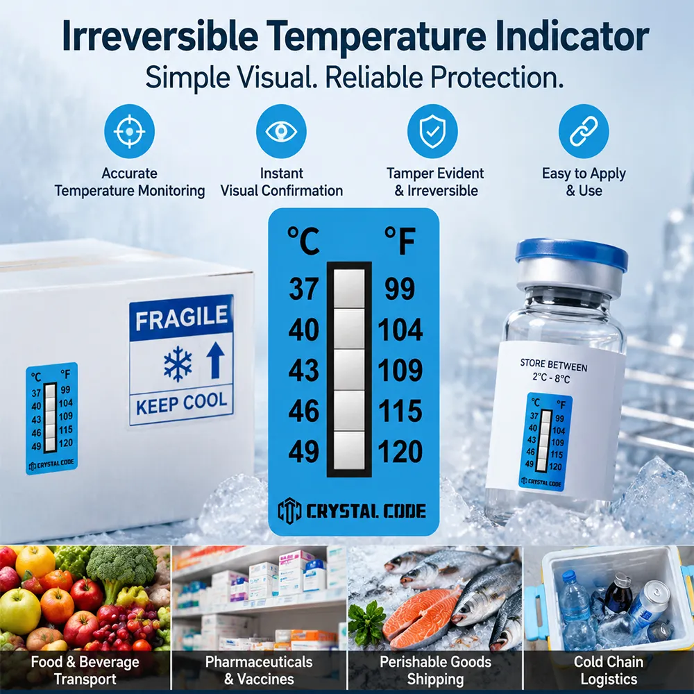 Adesivo indicatore di temperatura del congelatore