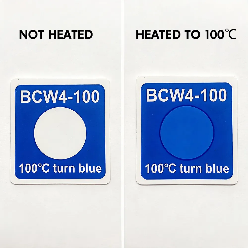 Etichetta indicatore di calore