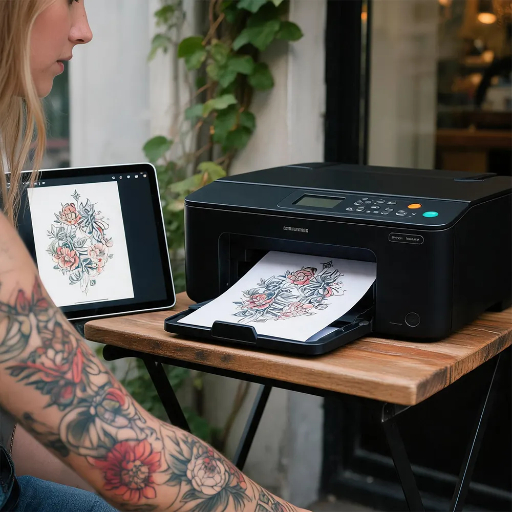 Carta temporanea per tatuaggi a getto d'inchiostro