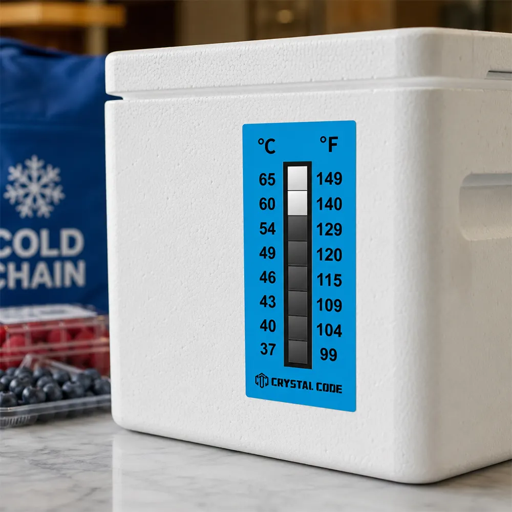 Etichetta indicatore di temperatura di laboratorio