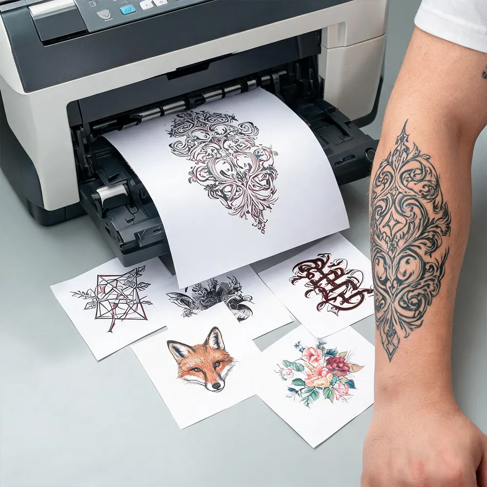 Carta per decalcomanie per tatuaggi per stampante laser