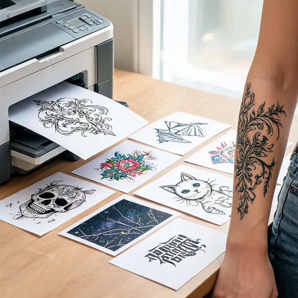 Carta per tatuaggi temporanei laser