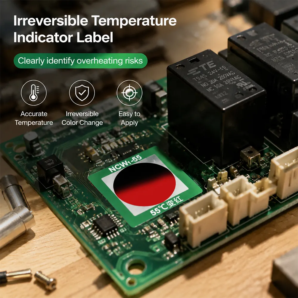 long duration temperature monitoring label