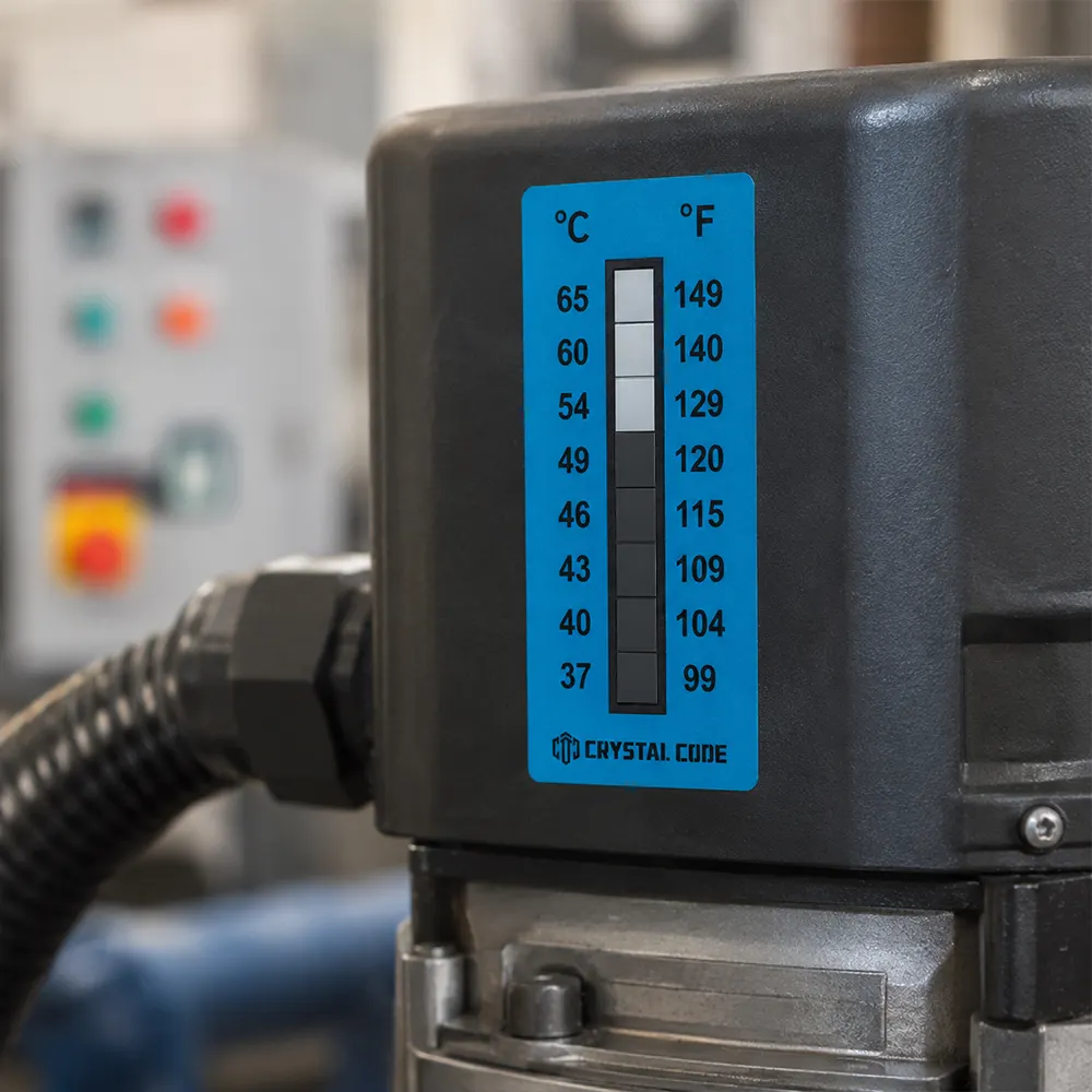 Etichetta autoadesiva dell'indicatore di temperatura