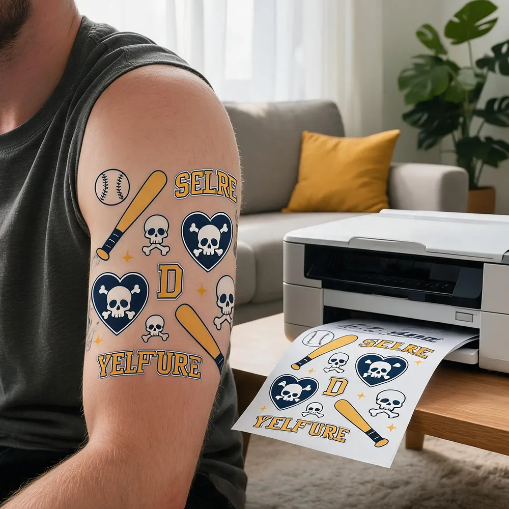 Carta per tatuaggi compatibile con la pelle
