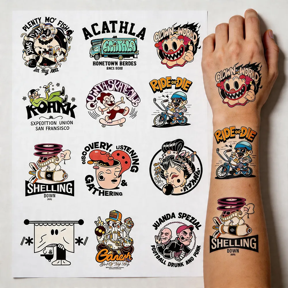 Carta temporanea per tatuaggi