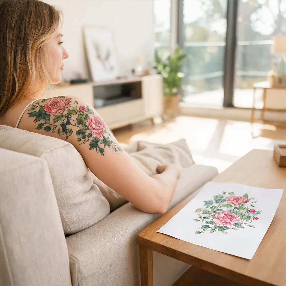 Carta temporanea per tatuaggi per attività