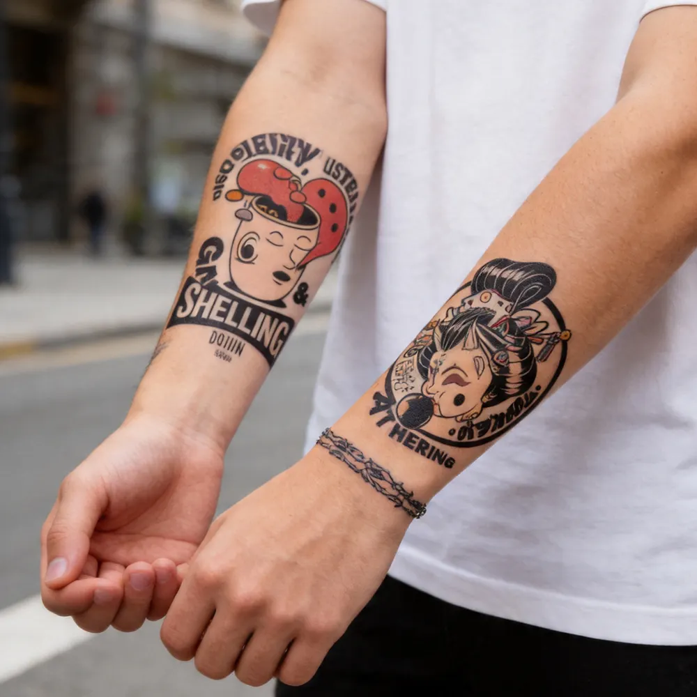 Carta temporanea per il trasferimento di tatuaggi