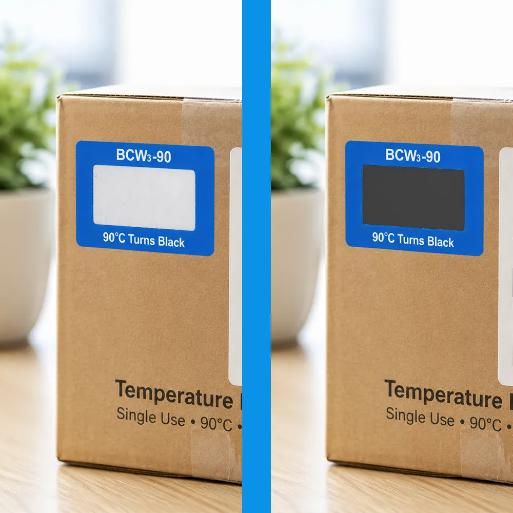 Etichetta per il monitoraggio della temperatura del trasporto