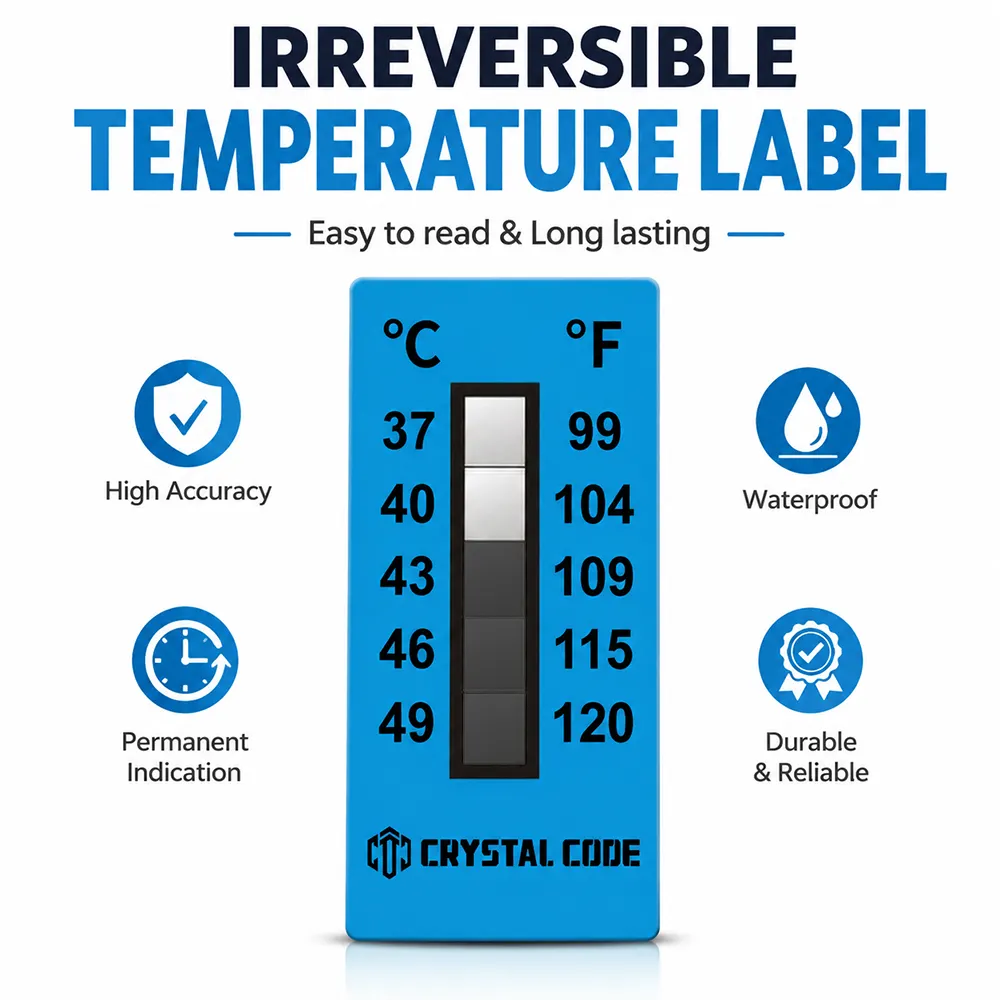 vinyl temperature indicator sticker