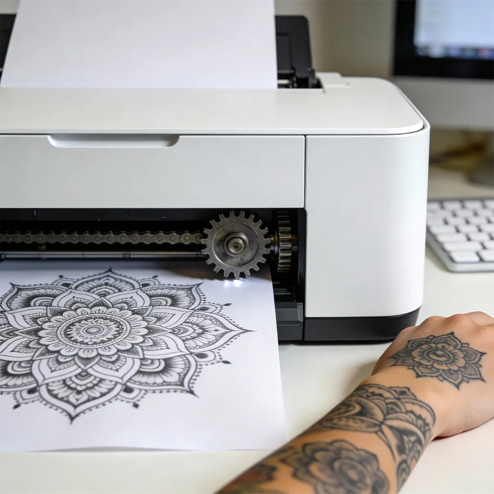 Carta per tatuaggi a trasferimento d'acqua